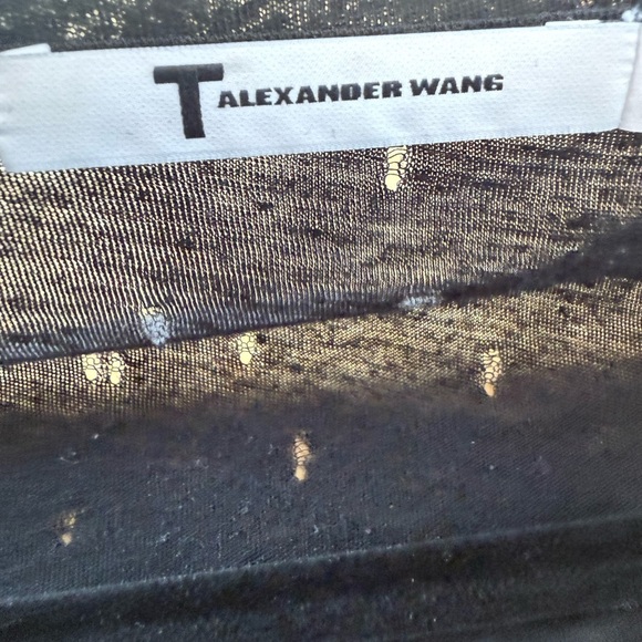 Alexander Wang Gray Vintage Tshirt with Scoop Neckline - Picture 3 of 5